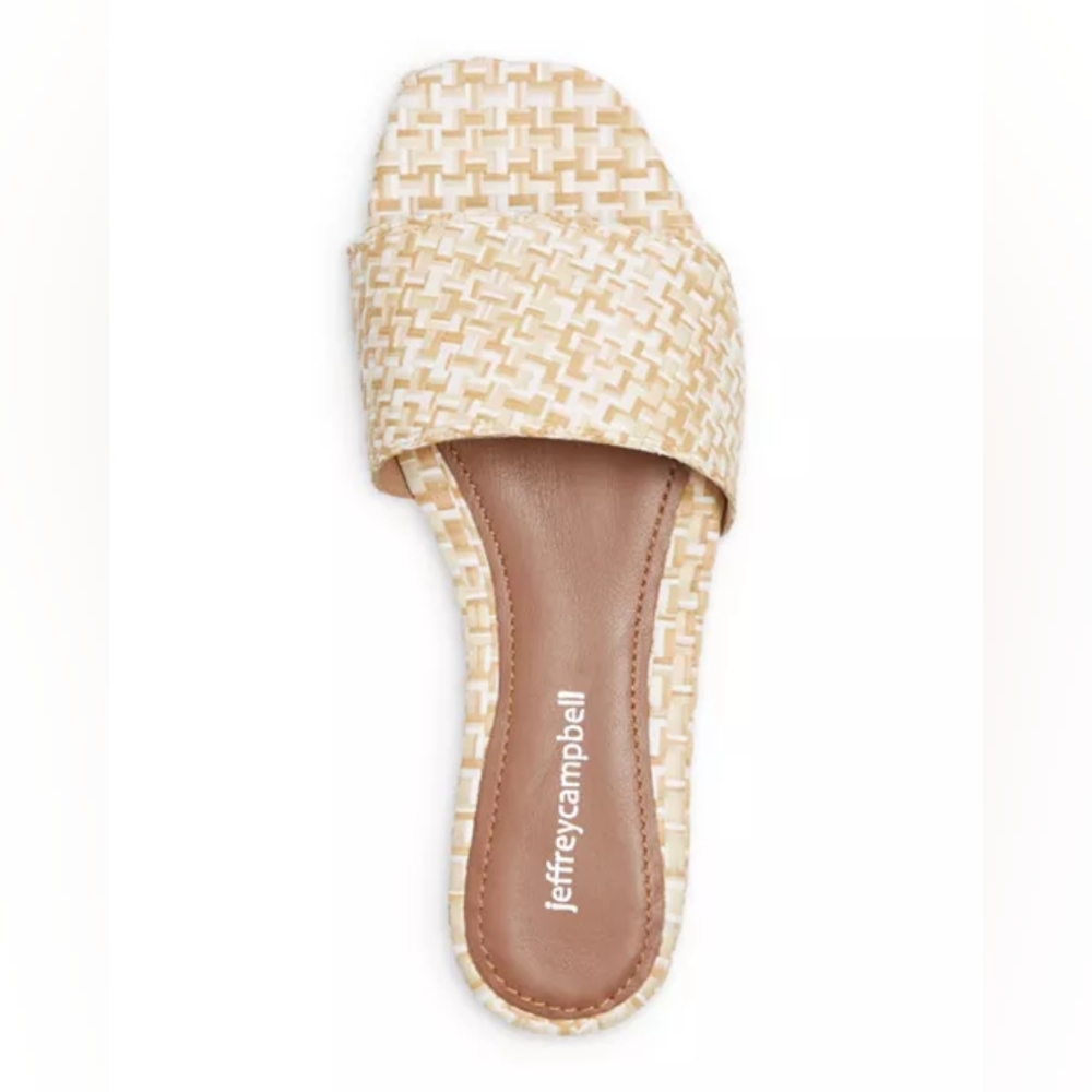 Jeffrey Campbell Tropical Woven Slide Sandals- Womens 8